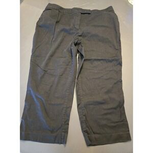 George Woman Black Stretch Capri Pants Plus Size 20W GW421013